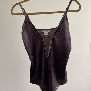 Velvet body suit